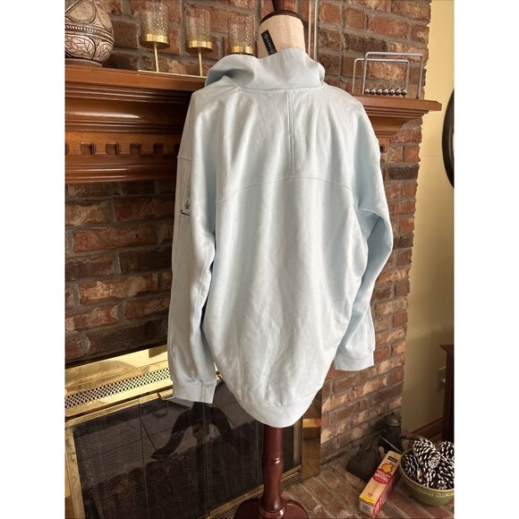 Lululemon Light Blue Quartzip Sweatshirt  With Log Southern Dunes Size XL - Picture 3 of 7